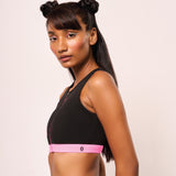 A Clean Win Active Sports Bra | Black