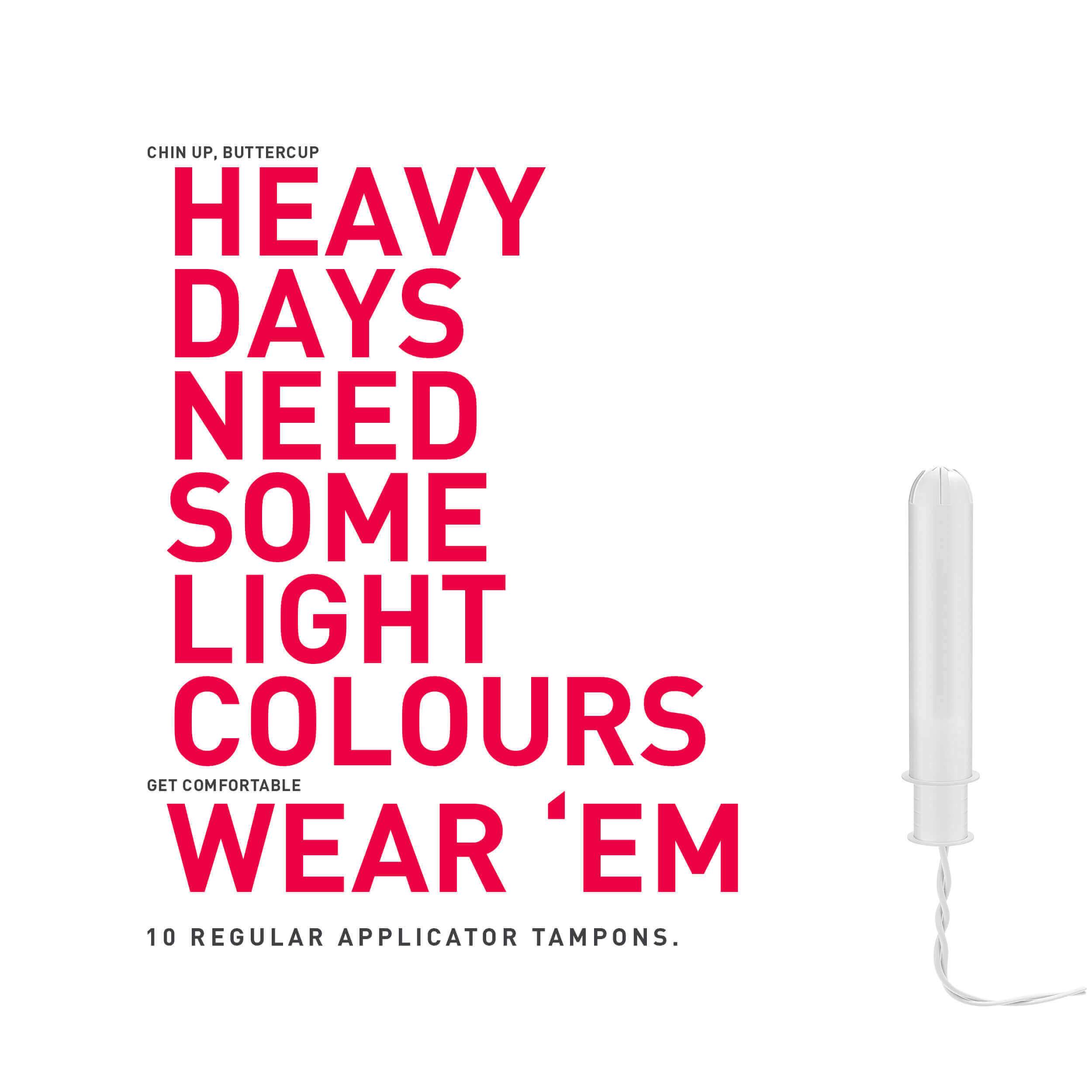 Regular Applicator Tampon Positive Period Motivational Quote By MySanity