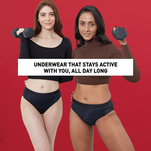 Underwear that stays active with you, all day long