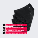 Super Mid Rise Hipster Period Underwear (Pack of 3)