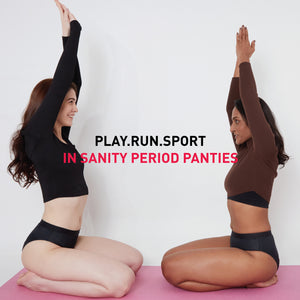 Run, play or sport in Sanity period panties
