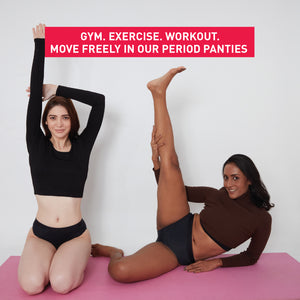 Move, gym, exercise, workout freely in Sanity period panties