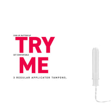 Load image into Gallery viewer, Regular Applicator Tampon Trial Product Pack By MySanity